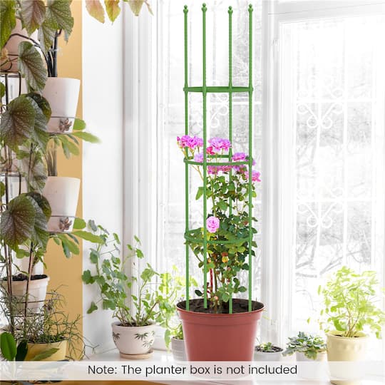Costway 57" Adjustable Height Garden Trellis Plant Support & Tomato Cages, 2ct.
